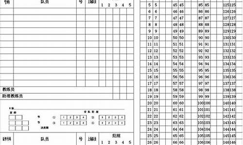 篮球赛事记分表最新版_篮球赛事记分表最新版图片